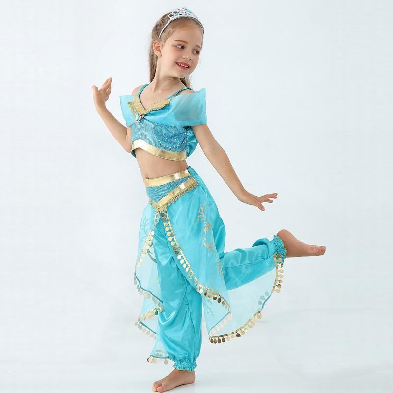 dress princess jasmine Disney Aladdin Princess Jasmine Dress Cosplay Costume