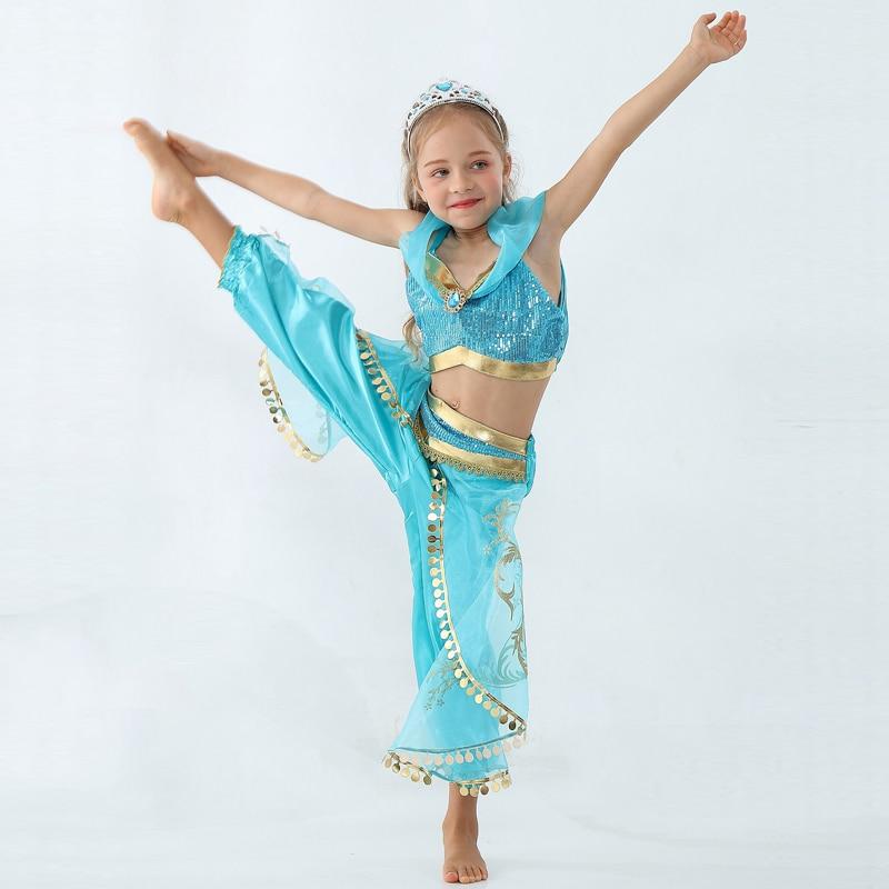Princess Jasmine Costume Kids Aladdin Girls Dress - ChildAngle