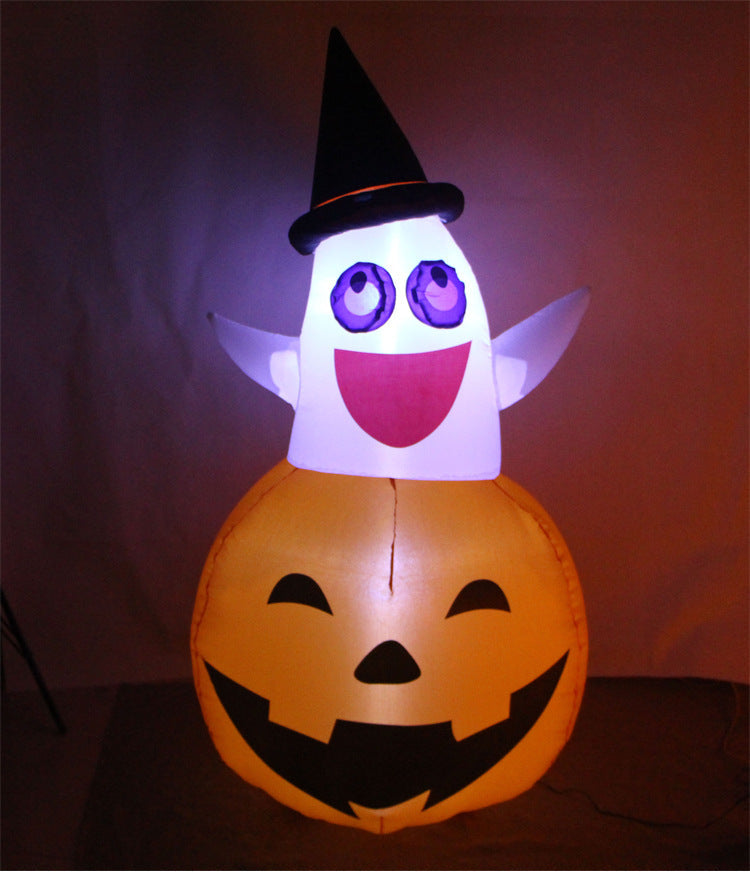 Pumpkin Ghost Inflatables Halloween Outdoor Yard Inflatables - ChildAngle
