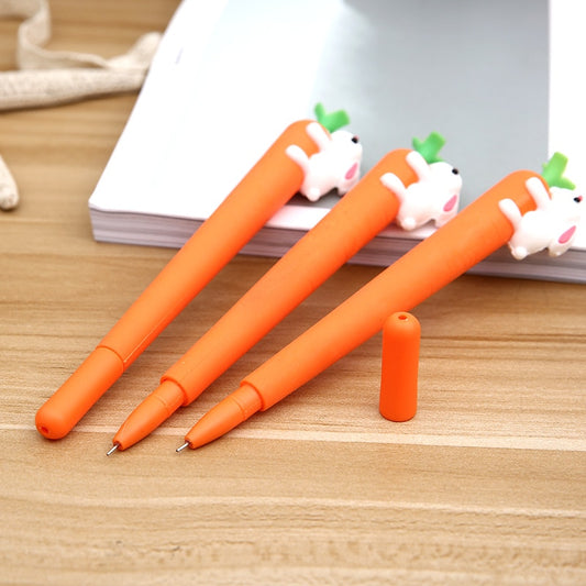 Rabbit Carrot Bunny Gel Pen Signature Pen - ChildAngle