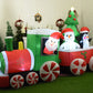 Santa Claus Christmas Yard Inflatables Outdoor Toys LED Lighted Outdoor Xmas Decorations - ChildAngle
