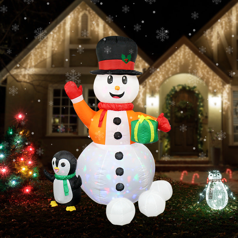 Snowman Yard Inflatable Outdoor Decoration for Christmas - ChildAngle