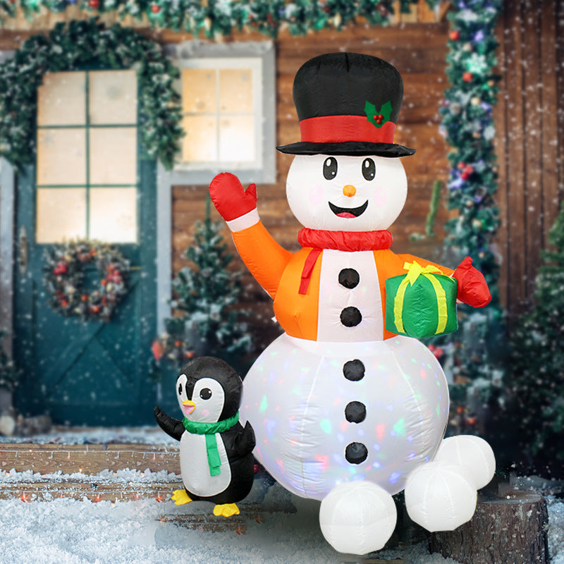 Snowman Yard Inflatable Outdoor Decoration for Christmas - ChildAngle