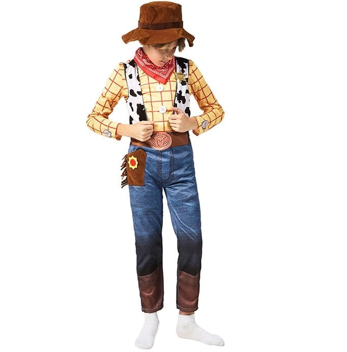 Woody Halloween Costume Toddlers Toy Story 4 Outfit with Hat - ChildAngle
