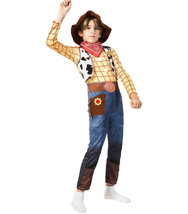 Woody Halloween Costume Toddlers Toy Story 4 Outfit with Hat - ChildAngle