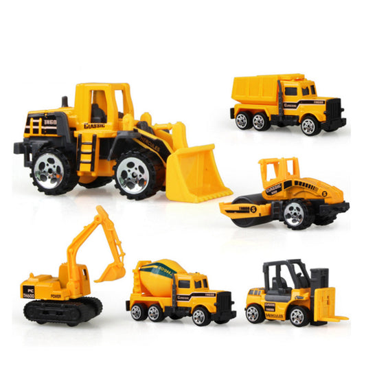 Yellow 6PCS/Set Baby Engineering Cars Toy - ChildAngle